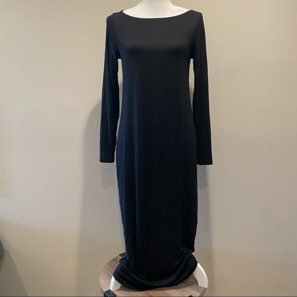 GAP Maternity Black Long Sleeve Maxi Dress Size 2